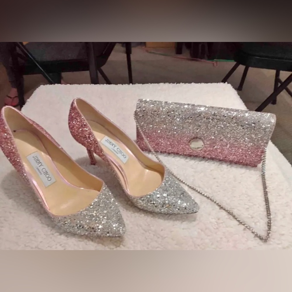 Jimmy choo romy 100 flamingo / platinum